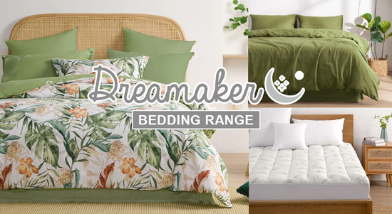 Shop the Dreamaker Bedding Range! sale