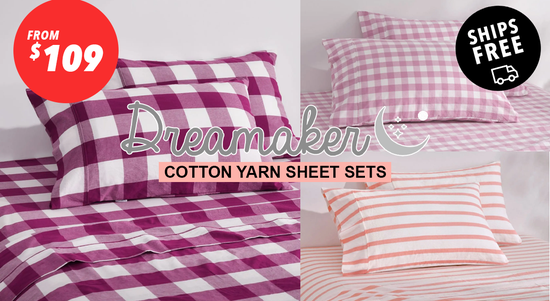 Shop the Dreamaker Cotton Yarn Sheet Sets - From $109 and Ships Free! sale