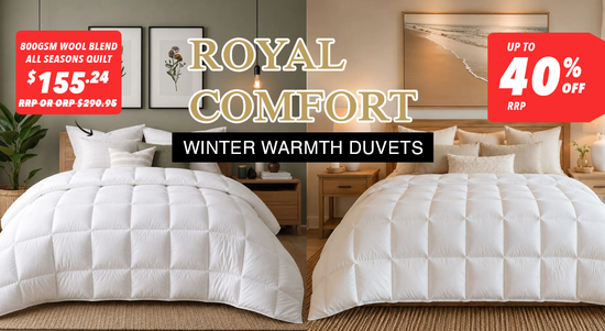 Shop the Royal Comfort Winter Duvets - Up to 40% off RRP! sale