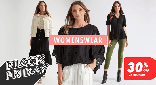 Shop the Womenswear 30% off at Checkout sale