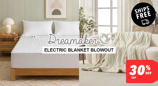 Shop the Electric Blanket Blowout - 30% off RRP & Ships Free!  sale